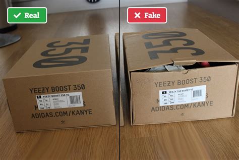 adidas yeezy box real vs fake